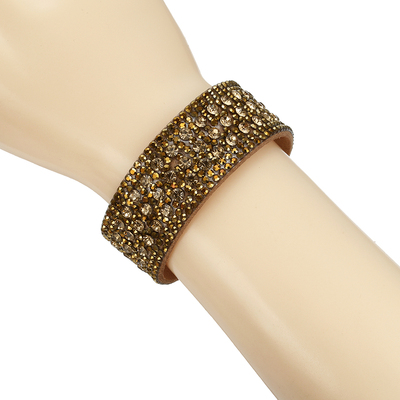 hand catenary women bracelet jewelry ins钻磁扣女手链皮手镯