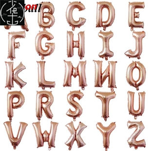 16inch Happy Birthday Balloons Rose Gold Foil Letter Ballons