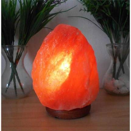 natural himalayan crystal rock salt night light table lamp