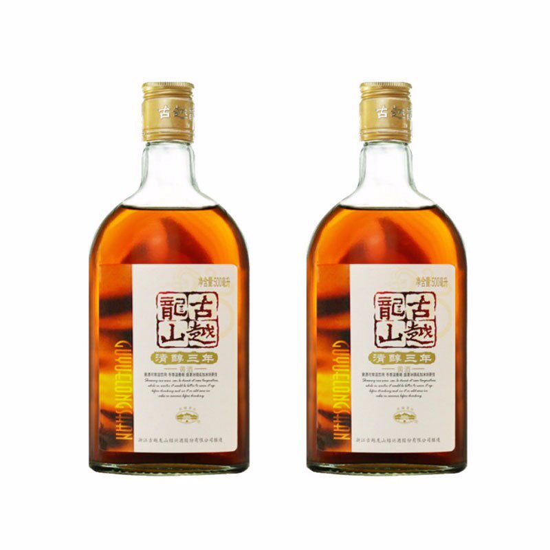 古越龙山绍兴黄酒清醇三年500ml*2瓶花雕酒糯米酒瓶装绍兴老酒怎么看?
