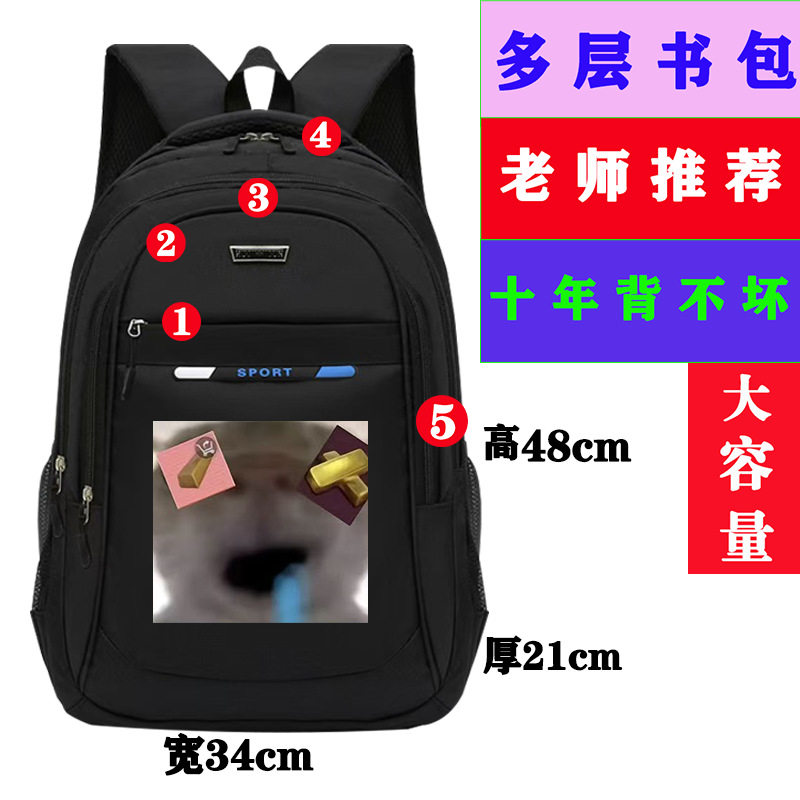 大头猫表情包书包男歪嘴