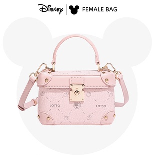 单肩手提斜挎包包女七夕礼物2025新款 迪士尼正品 草莓熊盒子包时尚