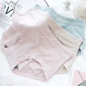 彩田女士内裤 中腰莫代尔棉石墨烯抗菌裆提花透气高腰收腹包臀短裤