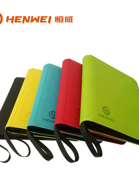 一本包邮恒威万智牌宝可梦NBA游戏王球星卡拉链封闭四格4格卡册