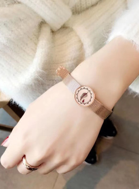 美乐家logo钛钢香薰扩香手镯女