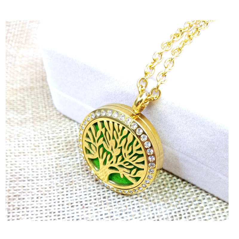 玫瑰金生命之树吊坠钛钢镂空精油香薰扩香项链真空炉内镀金不褪色,饰品/流行首饰/时尚饰品新,项链,淘宝优惠券,粉丝福利购,淘宝优惠卷