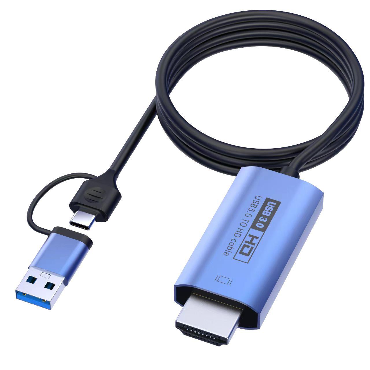k连4kusb直连usb3hdtv转接连线转电视音视电脑typec接线视频3.0连