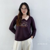 百搭t恤衫 显瘦宽松修身 17319 上衣大码 雅姿赏色珊瑚花2025秋冬新款