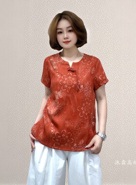 斐斐2026夏季新款宽松大码修身显瘦气质女打底衫百搭上衣T恤3304