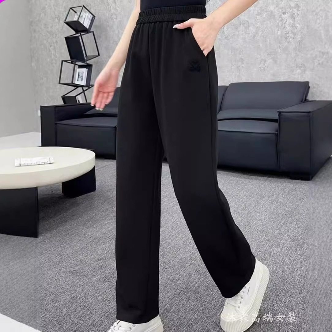 阳龙2025秋冬新款宽松大码修身显瘦胖M休闲哈伦运动女裤B24-9011
