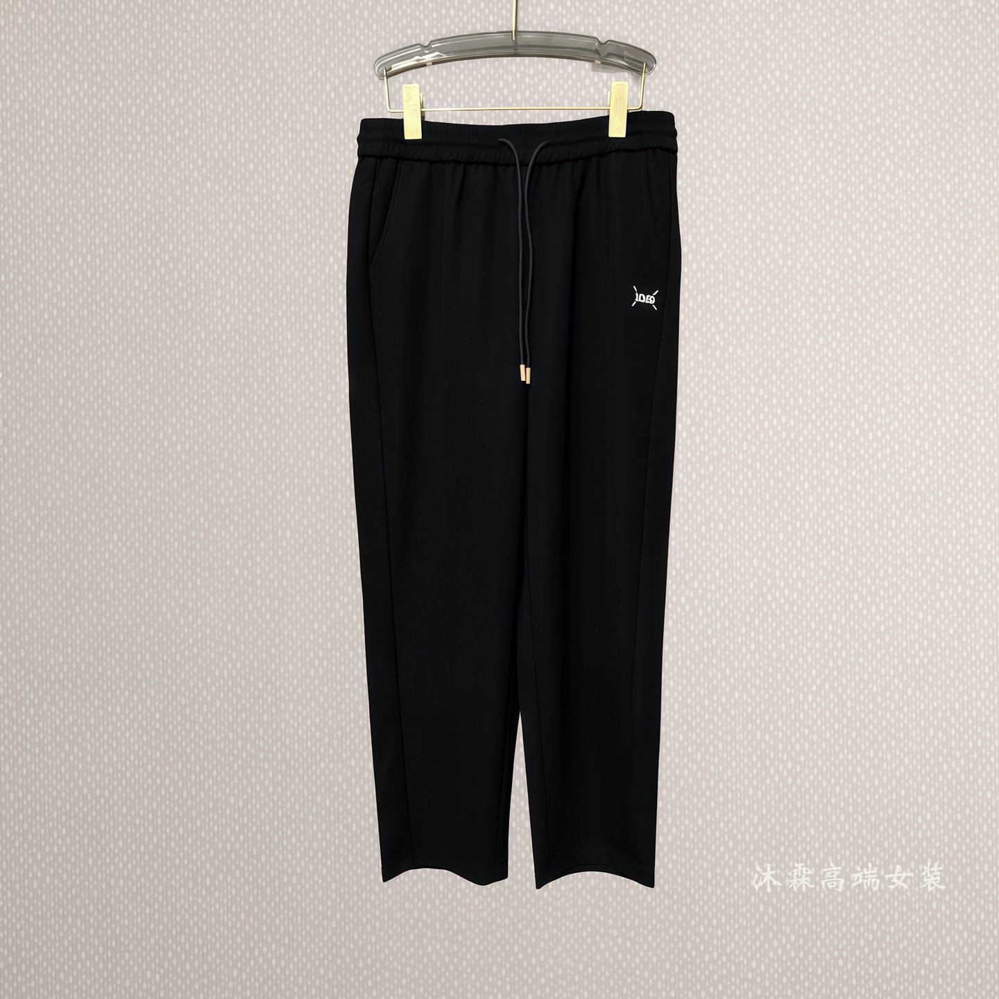 雅姿赏色珊瑚花2026秋冬新宽松大码修身显瘦胖M休闲直筒女裤99011