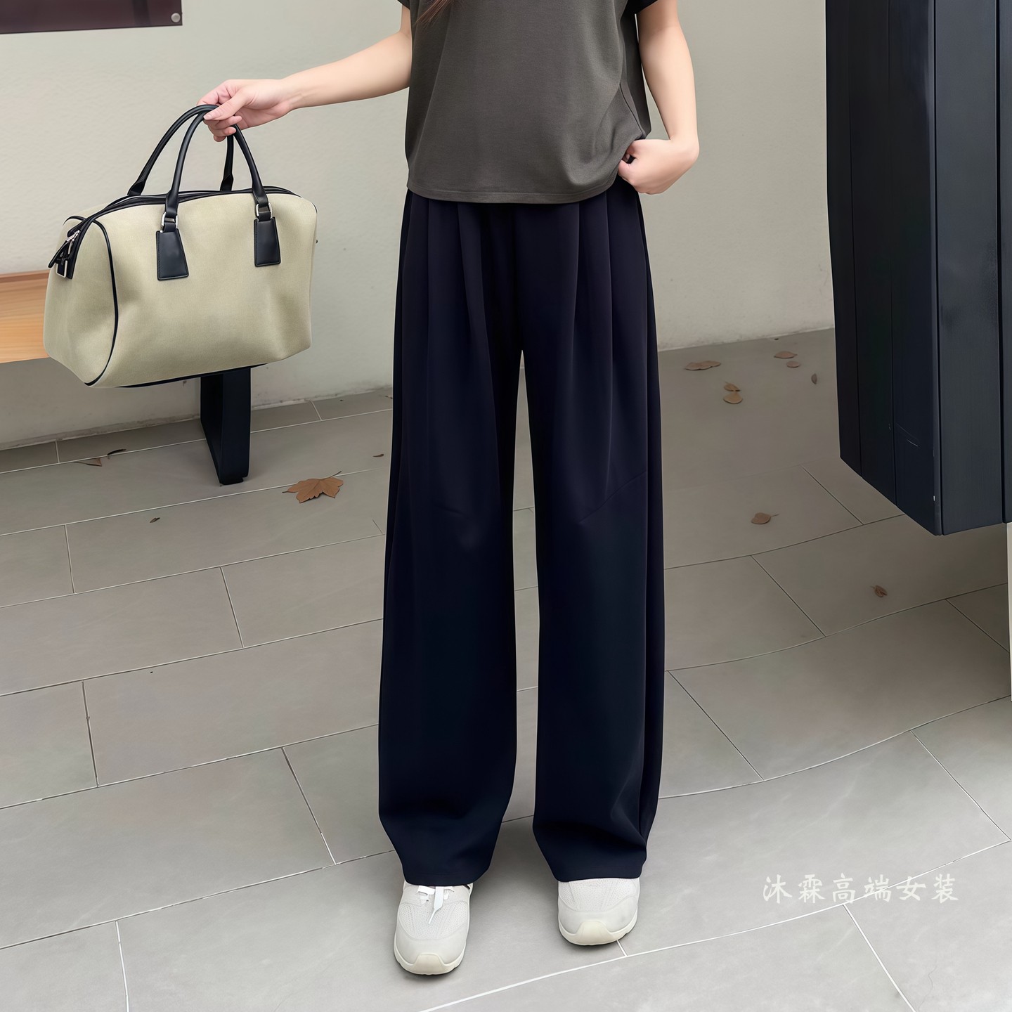 阳龙2026秋冬新款宽松大码修身百搭显瘦胖M休闲运动女裤B26-9006