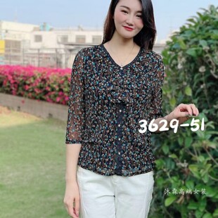 凯永3629 显瘦宽松台湾网纱打底t恤衫 隆穈丝2025春夏新款 上衣大码