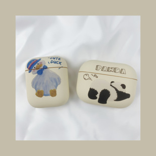 ins可爱创意鸭子airpods pro2耳机壳适用苹果蓝牙3代硅胶保护套潮4代