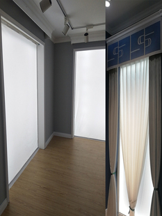 窗簾店專用LED燈箱盒假窗櫥窗展示卡布燈箱白色透光展廳燈箱定制