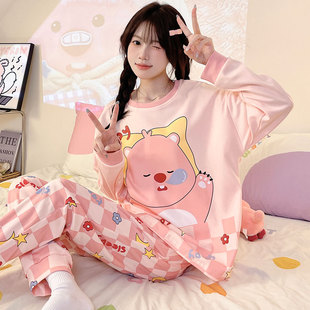 loopy睡衣女春秋款大童纯棉长袖初高中生2026新款儿童女孩家居服