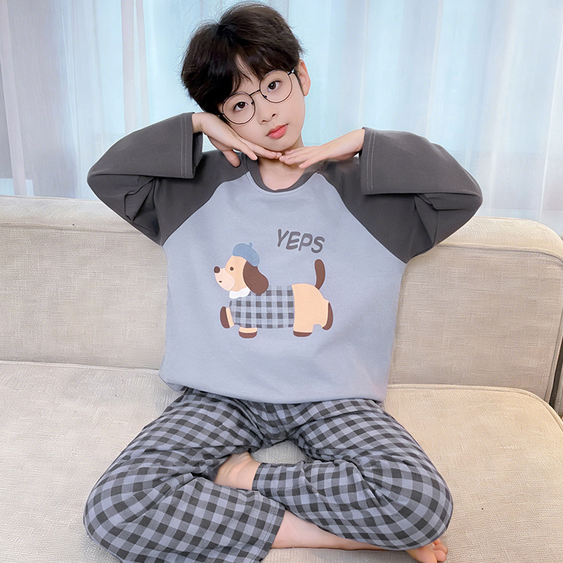 可外穿男童睡衣春秋季长袖腊肠狗纯棉内衣2026儿童家居服大码套装,童装/婴儿装/亲子装,家居服套装,淘宝优惠券,粉丝福利购,淘宝优惠卷