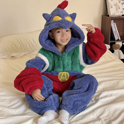 儿童连体睡衣冬季2025新款珊瑚绒
