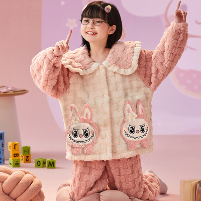 儿童睡衣加厚珊瑚绒2025超火冬装