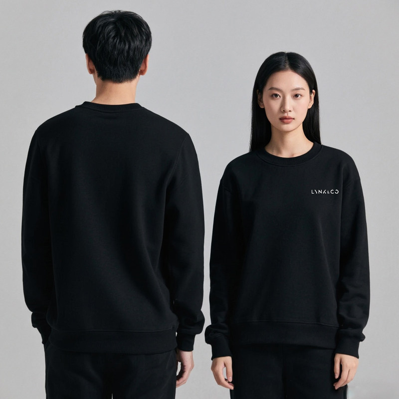极氪汽车工作服卫衣男女春秋圆领卫衣