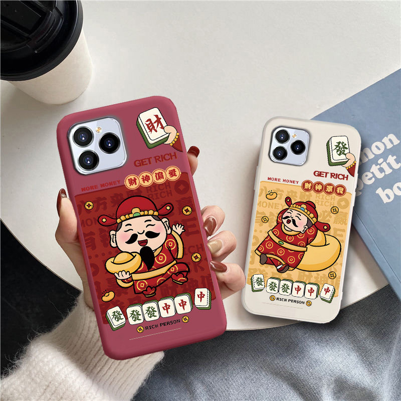 适用于DOOV朵唯X11promax手机壳国潮风财神爷全包防摔软保护套6.217寸