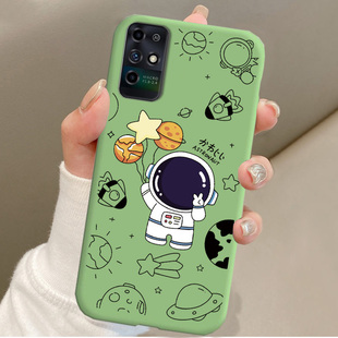 适用中兴远航10手机壳ZTE 7530N卡通宇航员全包边防摔软胶保护套