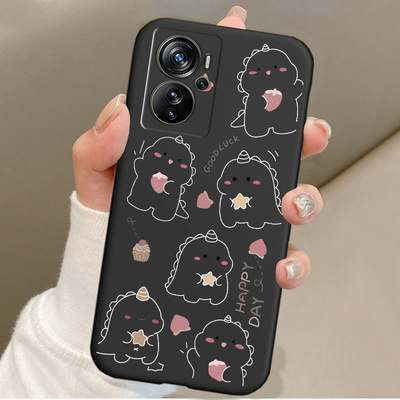 适用中兴天机axon A41Pro花朵印花手机壳ZTE A2023新款网红个性简约磨砂软壳A51Pro创意防摔高级全包保护套