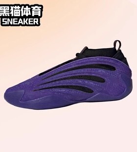 adidas Harden Vol.9 蛇年限定 防滑耐磨中帮篮球鞋紫黑色 JS0644