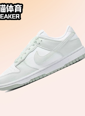 Nike Dunk Low 白浅绿 可回收材料 女子复古休闲板鞋DN1431-102