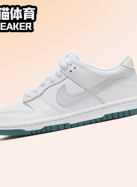 Nike Dunk Low GS 白色 女子低帮复古休闲运动板鞋 FD9911-101
