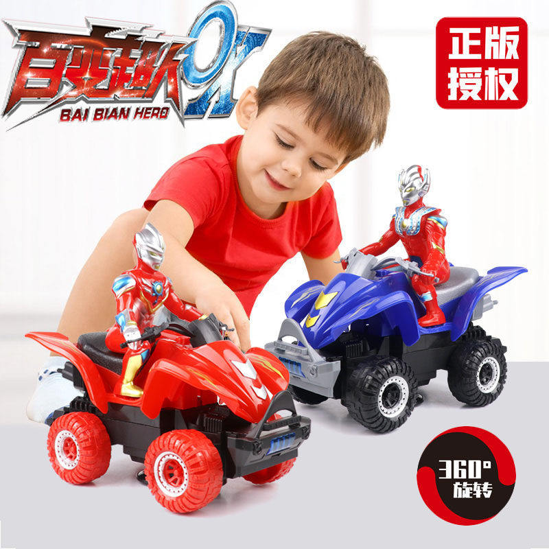 正版百变超人奥特越野车男孩玩具6岁以上体感遥控车万向旋转