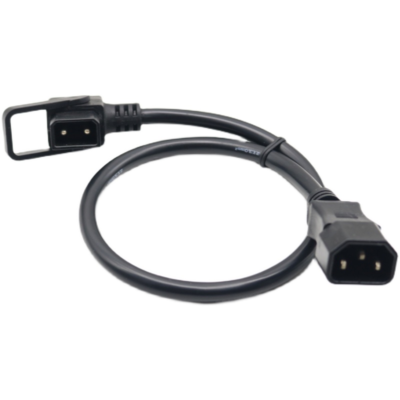 绿源锂电新国标电动车充电桩插头转换接头圆针充电口 输出放电线