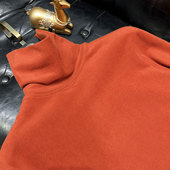 双面澳绒打底衫 男高领自发热磨毛保暖长袖 德绒内搭加厚加绒T恤