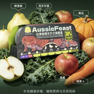澳蜥盛宴松果蜥蜴专用全价主食罐爬宠专用荤素搭配钙维加营养健康