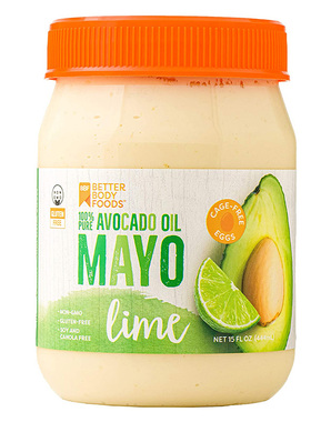 美国直邮 BetterBody Foods 鳄梨油加芝士酸橙蛋黄酱 无麸质444g