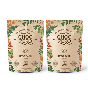 美国直邮 ChocZero's Keto Bark 山核桃黑巧克力棒 无糖 2包 12支