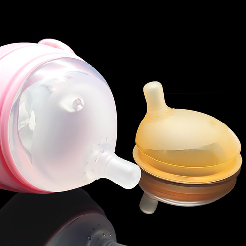 纳米银偏头离心奶嘴婴儿断奶神器