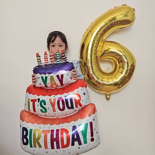 32寸金色生日蛋糕数字气球生日布置装饰生日气球60大寿