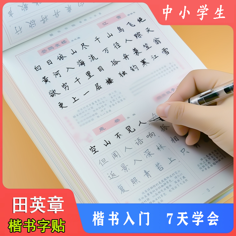 中小学生双面临摹楷书实用练字帖钢笔字书法训练本硬笔字练习神器