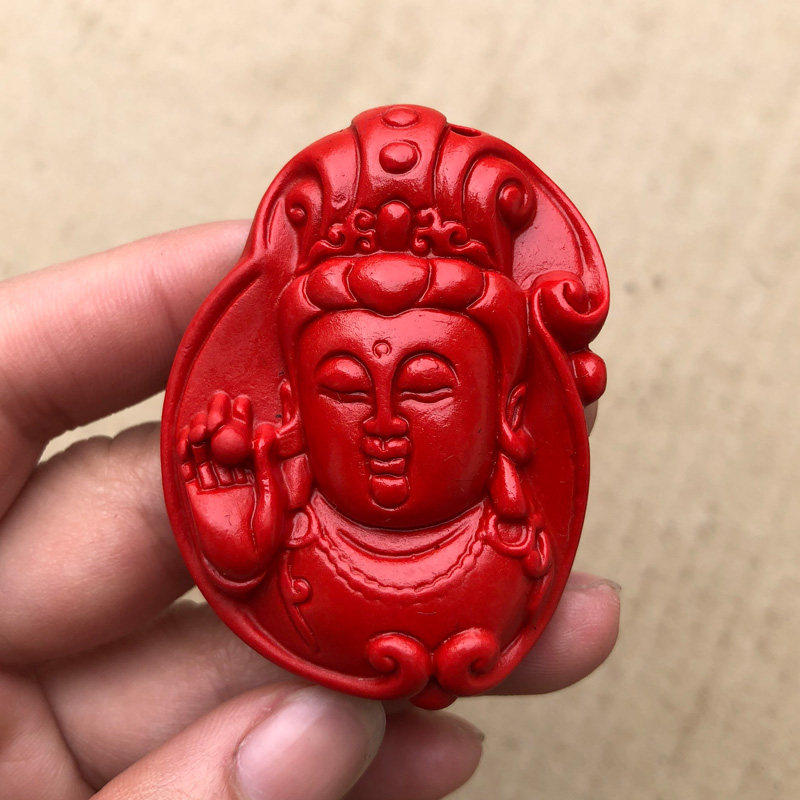 观音菩萨吊坠 天然朱砂男女本命年平安手持佛珠观音头玉挂件证书,饰品/流行首饰/时尚饰品新,项坠/吊坠,淘宝优惠券,粉丝福利购,淘宝优惠卷
