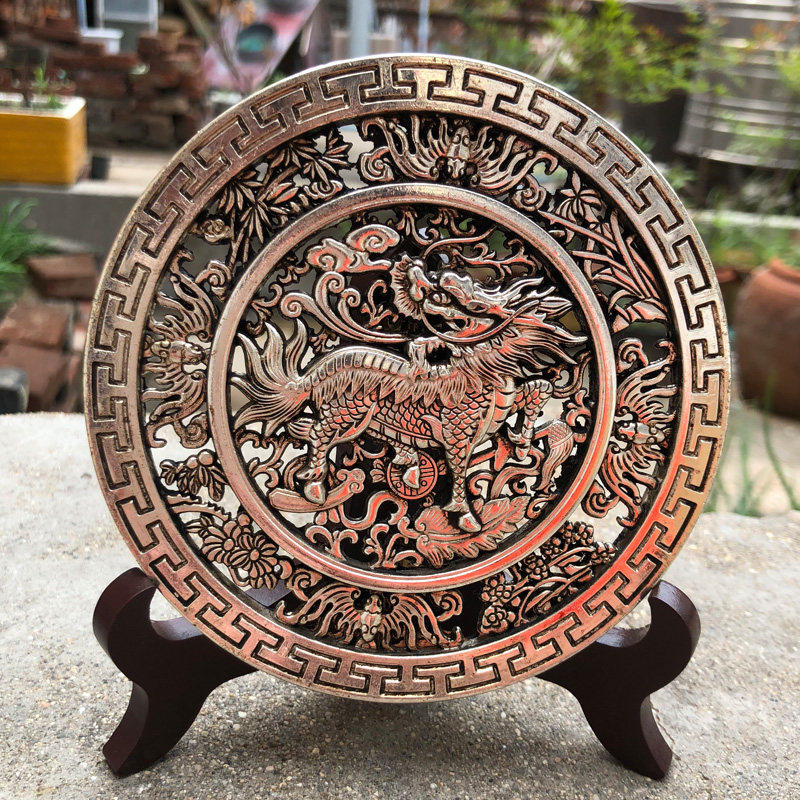 天然白铜镀银火麒麟摆件室内装饰迎门银镂空火麒麟做旧隔断摆台,家居饰品,国学摆件,淘宝优惠券,粉丝福利购,淘宝优惠卷