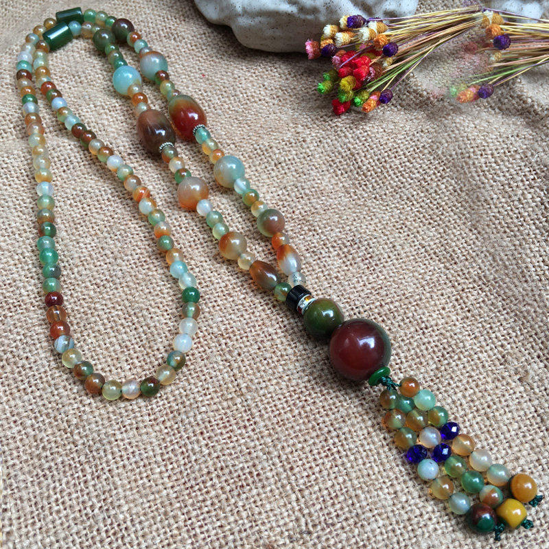 天然冰种俏色玉髓玛瑙花件吊坠 复古百搭毛衣链多彩玛瑙玉坠项链,珠宝/钻石/翡翠,颈饰,淘宝优惠券,粉丝福利购,淘宝优惠卷