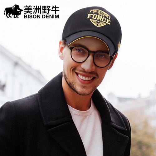帽子男棒球帽女春夏季时尚潮流鸭舌帽刺绣徽章太阳帽户外遮阳太阳