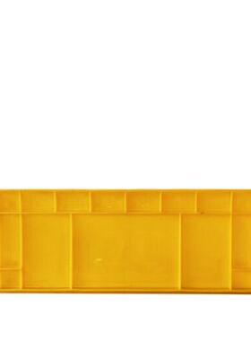 筑采周转箱长方形塑料箱物流箱整理箱塑胶箱箱外450X340X100黄色2