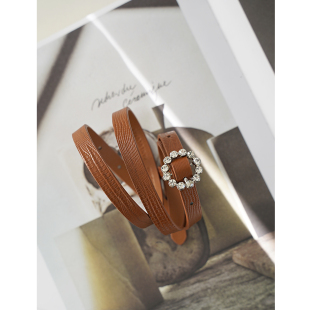 PANLULUPAN小众设计新款 腰带设计感 女士头层牛皮腰带皮带配牛仔裤