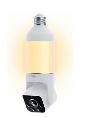 美国代购WYZE Bulb Cam Security Camera 智能二合一灯泡摄像头