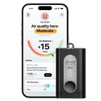 美国代购Atmotube PRO 2 Air Quality Monitor 便携空气监测仪