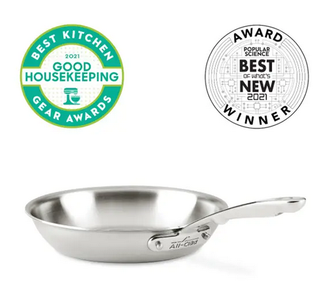 美国代购All Clad G5™ Graphite Skillet 石墨芯不锈钢煎锅5层