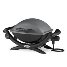 英国代购Weber Q1400 Electric Grill 便携珐琅铸铁电烤架烧烤炉