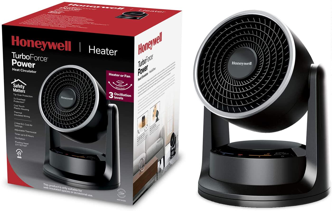 德国代购Honeywell HHF565BE4 暖风机电风扇 冷暖两用 电取暖器